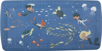 Zdjęcie produktu dla Spirella mata pod prysznic mata do kąpieli dla dzieci antybakteryjna antypoślizgowa z przyssawkami - "Diver" - ok. 91 x 36 cm - Wyprodukowano w Niemczech