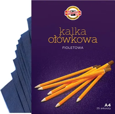 Produktbild von KOPIERPAPIER Bleistift lila zum Bedrucken KOH-I-NOOR Papier A4 25 Blatt