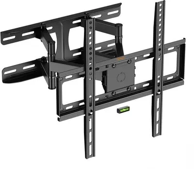 Image de Support mural pour téléviseur de 24 à 65 pouces avec réglage horizontal, charge maximale de 400 x 400, pour écrans courbés et plats
