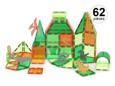 Produktbild von TechKidz, Magnetischer Bausatz, 62 teiliges Set - Jurassic, Grün