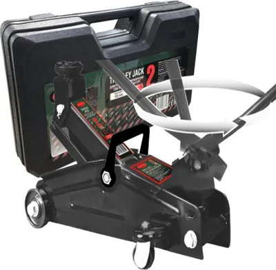 Obrázek produktu pro Hydraulický zvedák 2 tuny, typ "Froschkoffer", s gumovou podložkou, rozsah zdvihu 140-340 mm