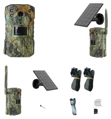 Immagine prodotto di Fotocamera per la fauna selvatica, risoluzione 4 MP, alimentazione solare, 4G