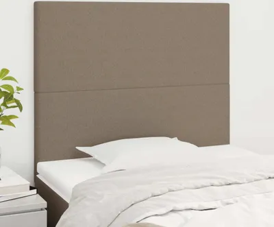 Produktbild von The Living Store Kopfteile 2 Stk. Taupe 100x5x78/88 cm Stoff