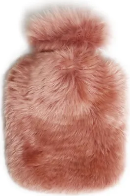 Produktbild von Wärmflasche Long Hair Schaffell Rosa