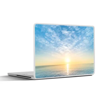 Produktbild von MuchoWow® Laptop Aufkleber Sticker Cover Meer - Sonne - Wolken 25x18 cm - Laptop-Deko