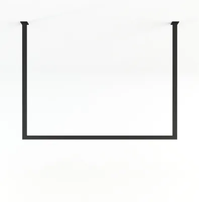 Productafbeelding van Plankdrager voor kleding, RUBI, 60/120 cm – van hoogwaardig metaal | Zwart | Metaalwinkel