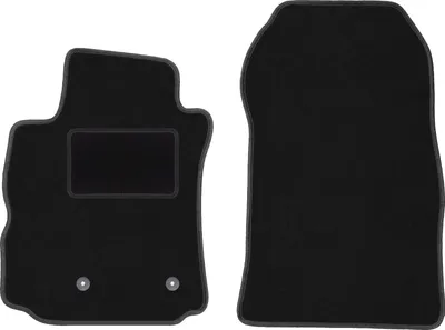 Immagine prodotto di Wielganizator tappetini auto velours anteriori adatto per Renault Modus (2004-2012, minivan) neri, set 2 pz, con fissaggi