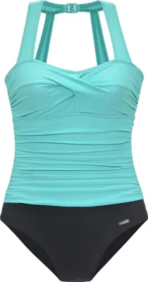 Produktbild von LASCANA Badeanzug schwarz-mint Größe 38 Cup D