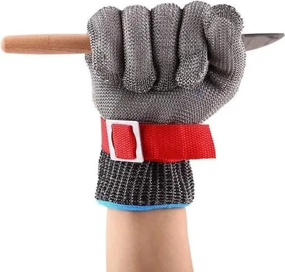 Produktbild von Armschutzhandschuhe gegen Schnittverletzungen - Edelstahl - Gartenarbeit - Metzgerei - Glasfabrik - Arbeitssicherheit - Schutzwerkzeug.