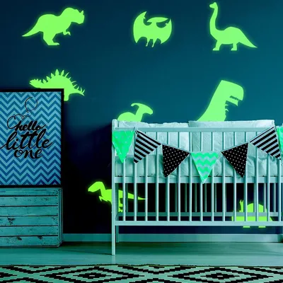 Produktbild von Decords Wandtattoo – 40 leuchtende Dinosaurier, 3 cm