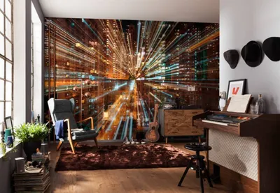 Zdjęcie produktu dla Włókninowa tapeta Komar "Fusion", kolorowa, 368 x 248 cm; XXL4-037