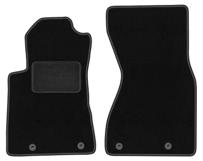 Imagen del producto de Alfombrillas delanteras de moqueta para Audi A8 D2 1994-2002 (sedán) – 2 piezas, negras, a medida – Wielganizator LUX