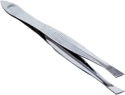 Zdjęcie produktu dla Go Go Gadget – Pęseta – płaska końcówka – precyzyjne wykonanie – stal nierdzewna – 8,6 cm