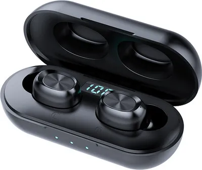 Image de B5 Casque bluetooth sans fil avec affichage LED Etui TWS noir