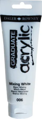 Zdjęcie produktu dla Daler-Rowney Graduate, 120 ml, Biały, Tubka, Wodoodporny