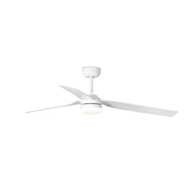 Produktbild von Energiespar Deckenventilator mit LED Beleuchtung und Fernbedienung Punt Weiß / Weiß