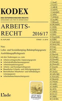 Immagine prodotto di KODEX Arbeitsrecht 2016/17 (f. Österreich)