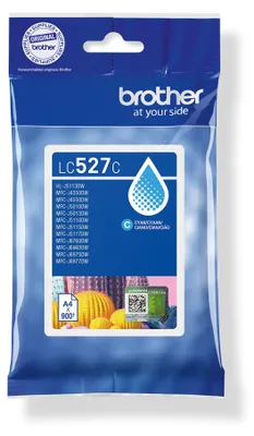 Produktbild von Brother LC527C, Cyan, Tinte auf Pigmentbasis, 1 Stück(e), 900 Seiten, Einzelpackung