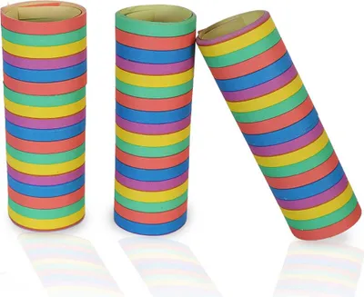 Produktbild von 3 Rollen bunte Luftschlangen Party Karneval Halloween Fasching Cosplay