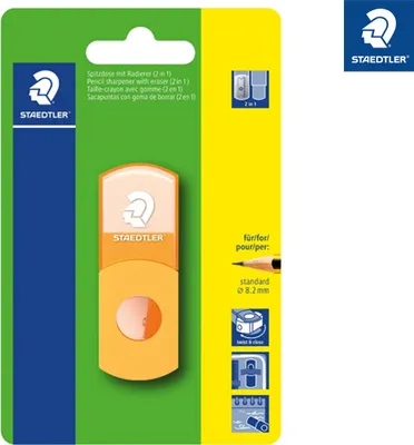 Obrázok produktu pre STAEDTLER® 511SE-F4BK Spitzdose + Radierer (2in1) 1 ST BK