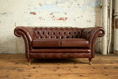 Productafbeelding van Chesterfield Sofa Zweisitzer Klassische Sofas Couch Ledersofa Couchen