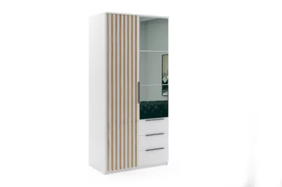 Zdjęcie produktu dla Szafa Kaja Biała, uchylna - 100 x 61 x 215 cm