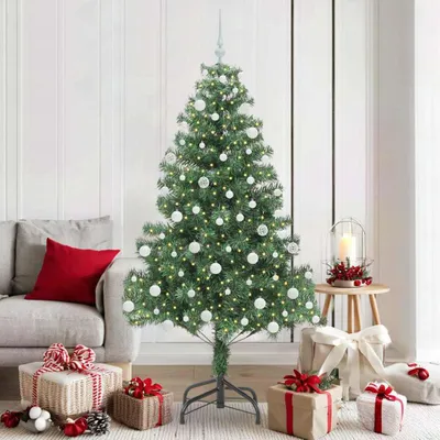 Immagine prodotto di Maison Exclusive - Albero di Natale con 300 LED con supporto verde 180 cm PVC