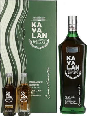Produktbild von Kavalan Kavalan Geschenkbox Concertmaster 40%vol Whisky aus Taiwan NV Whisky ( 1 x 0.8 L )