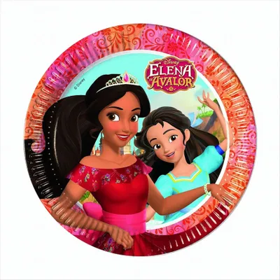 Obrázek produktu pro 8 x papírové talíře Elena z Avaloru - velké 23 cm