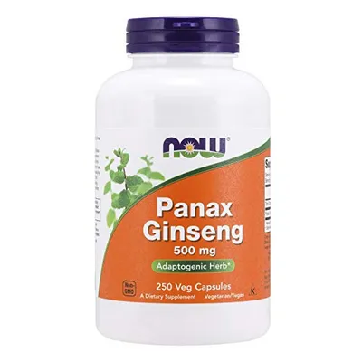 Produktbild von Now Foods | Panax Ginseng | 500 mg | 250 Kapseln | glutenfrei…