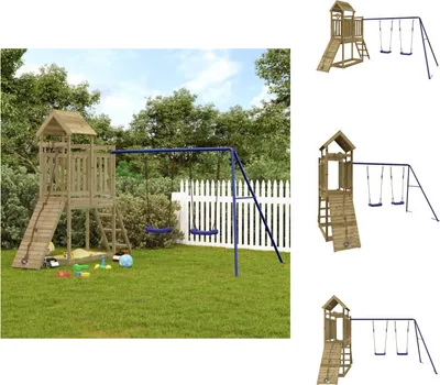 Produktbild von vidaXL Spielturm Imprägniertes Kiefernholz -  Schaukeln & Spieltürme
