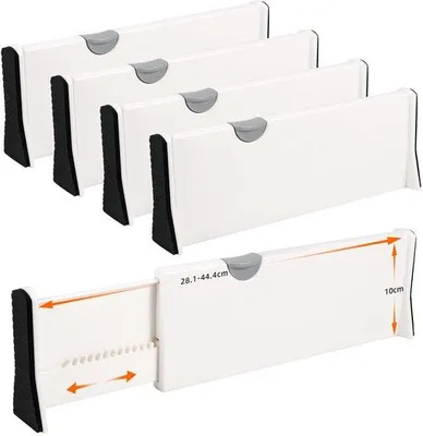 Produktbild von Azomor® Verstellbare Schubladeneinteiler für effiziente Organisation im Haus und Büro