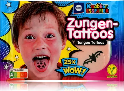 Produktbild von Küchle Knabber-Esspapier Zungen-Tattoos 25er