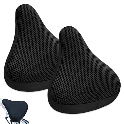 Immagine prodotto di Coprisella per bicicletta, coprisella imbottito traspirante, confezione da 2, dimensioni 23 x 20 cm