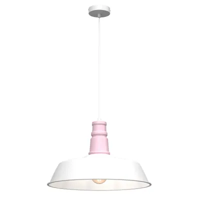 Produktbild von Enzo White/Pink Pendelleuchte 1Xe27 Deckenleuchte Deckenlampe Hängeleuchte