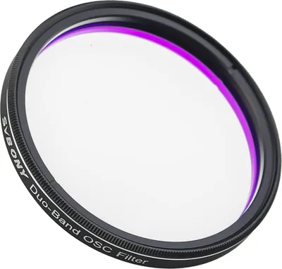 Produktbild von Svbony SV220 Astro Dual Narrowband Filter, 2palcový 7nm H-alfa filtr OIII, proti světelnému znečištění, vhodný pro barevné fotoaparáty CMOS, filtr pro teleskopy pro astrofotografii emisních mlhovin