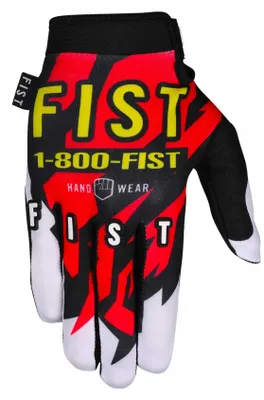 Zdjęcie produktu dla Rękawice FIST Glove z lat 90., model STRAPPED, kolor czerwony (czerwony)
