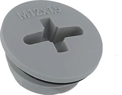 Immagine prodotto di Tappo cieco WISKA M12x1,5 KBR-M12 rotondo con intaglio a croce incl. O-ring poliammide (PA) lunghezza filettatura 6,0 mm - 1 pezzo