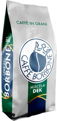 Produktbild von Caffè Borbone Miscela DEK 1000g Ganze Bohnen | Entkoffeinierter Espresso Italienischer Kaffee | Koffeinfrei & Säurearm | Ideal für Vollautomaten & Siebträger