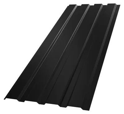Produktbild von GARMIO® Profilblech Trapezblech Amalfi 115 Set 15 Stück Dachblech 115x45 cm, verzinkter Stahl schwarz