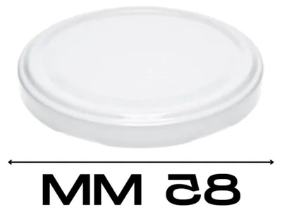Produktbild von 30 weiße Schraubdeckel TO 82/8,5 cm für Einmach- und Marmeladengläser