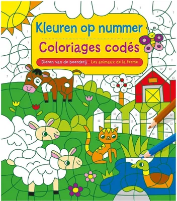Image de Animaux de la ferme - Coloriage par numéros