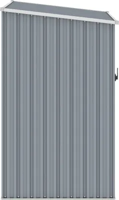 Produktbild von Monderne Gerätehaus Grau 87x98x159cm Verzinkter Stahl - Mülltonnenboxen DE5202