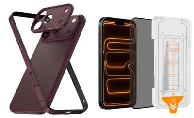 Obrázok produktu pre Puzdro s ochranným rámikom, ochrana objektívu, ochrana súkromia, tvrdené sklo, pre Apple iPhone 18 Pro, kovové