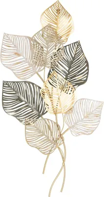 Image de Wanddeko nadia metall gold schwarz 100x53cm  - Atmosphera créateur d'intérieur
