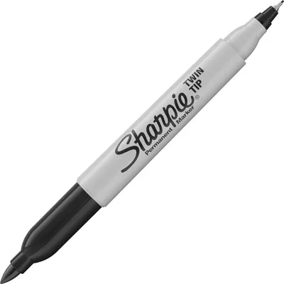 Immagine prodotto di 12x Sharpie S0811100 pennarello permanente "TWIN TIP", colore linea: nero