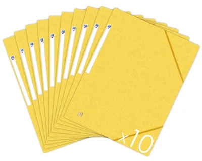 Obrázok produktu pre Oxford Topfile+ – 10 kusov priečinkov z kartónu, 3 klopy, formát A4, s gumičkou
