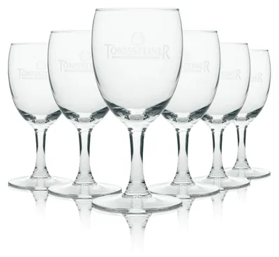 Produktbild von 6x Tönissteiner Wasser Glas Kelch 19cl Rastal