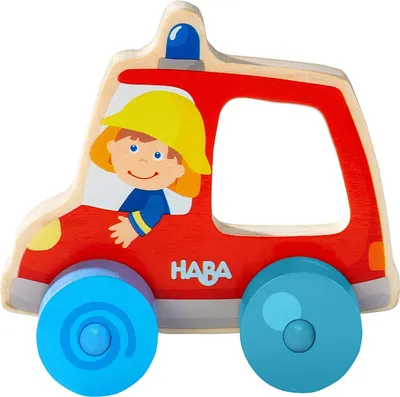 Produktbild von HABA Schiebefigur, 10 Monat( e), 4 Rad/Räder, Mehrfarbig, 78 g