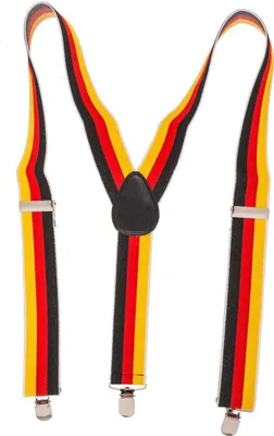 Produktbild von Deutschlandfahne Hosenträger 3-Clips Bundesflaggen Motiv in Einheitsgröße